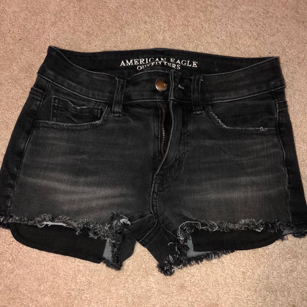 American Eagle high rise jean shorts